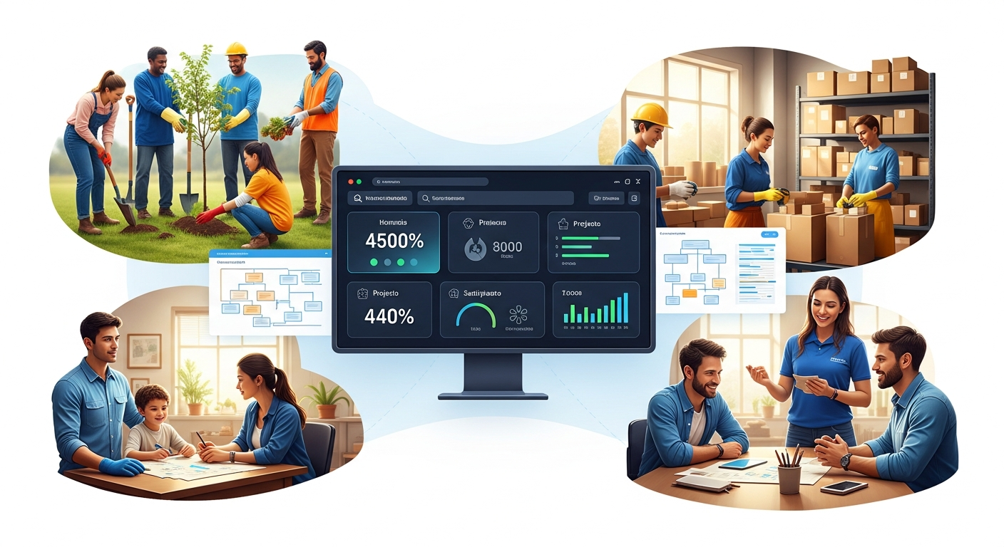 gestão de voluntários em associações - imagem ilustrativa